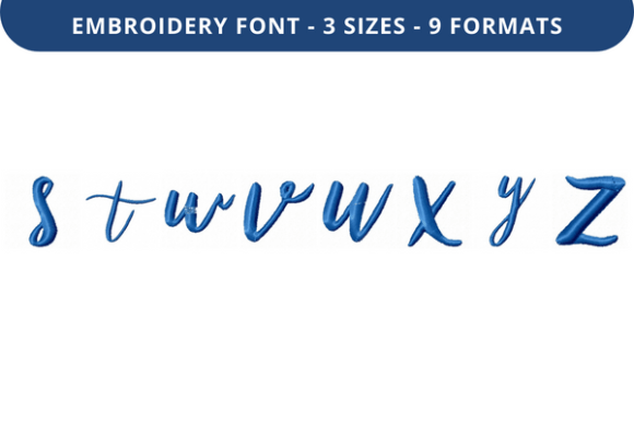 Bethilda Font Lowercase S to Z