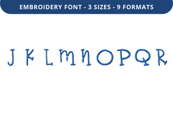 Boo Bear Font Uppercase J to R