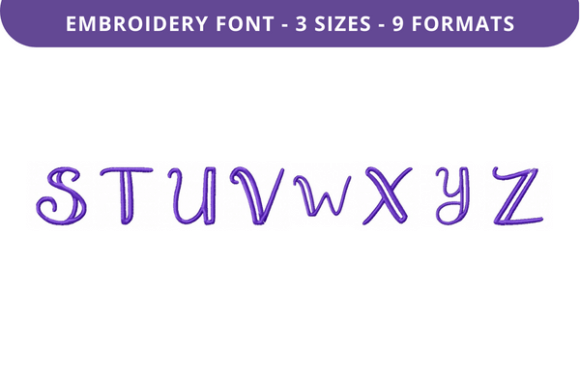 Boxed Sage Font Uppercase S to Z