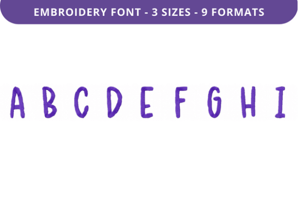 Brittle Bush Font Uppercase A to I