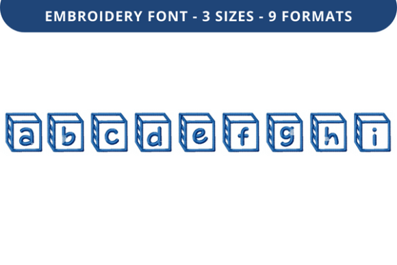 Corner Block Font a to I