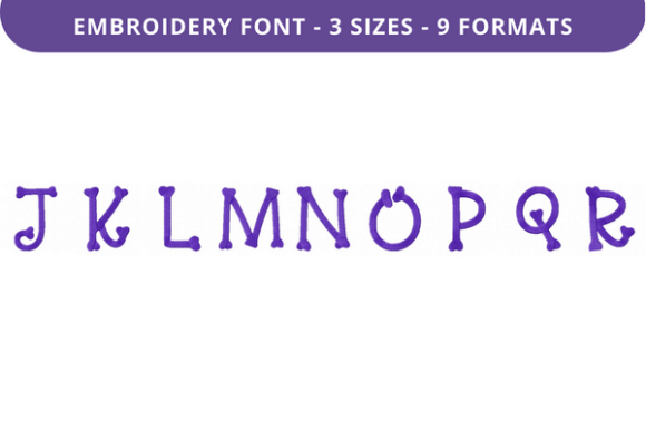 Curves and Bones Font: Uppercase J to R Review