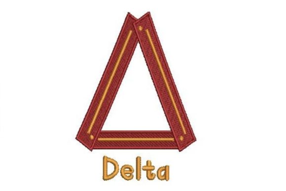 Greek Alphabet Letter Delta