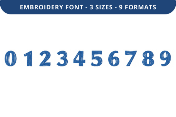 Hay Girl Hay Font 0 to 9