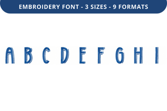 Middle Right Font a to I: A Seasonal Embroidery Font Review