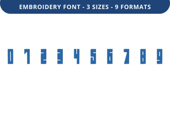 Rogue Fleet Font 0 to 9: A Seasonal Embroidery Staple