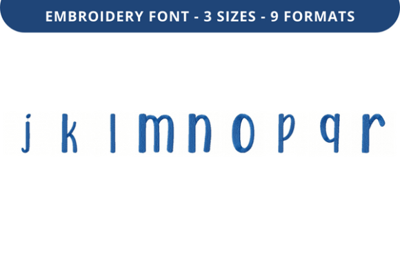 Rosmerta Font Lowercase J to R