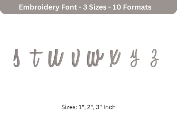 Sweet Bee Font Lowercase S to Z