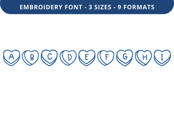 Talking Hearts Font a to I