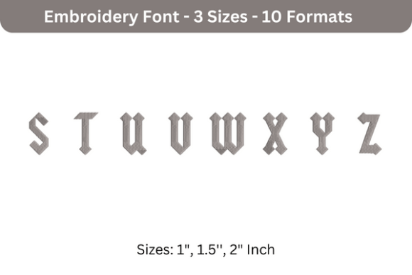 Yeller Font S to Z: A Smart Pick for Personalized Embroidery